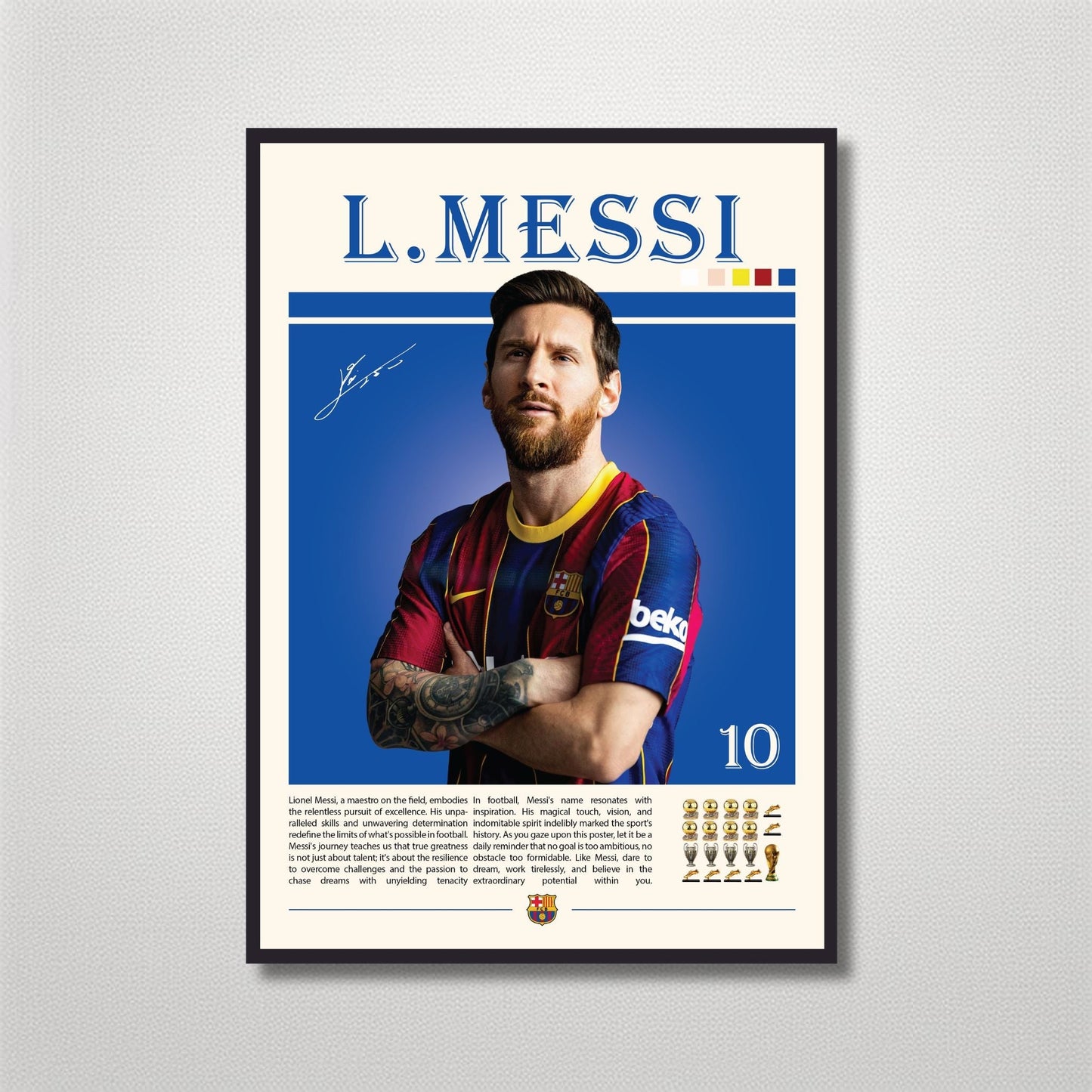 Messi Barca Blue