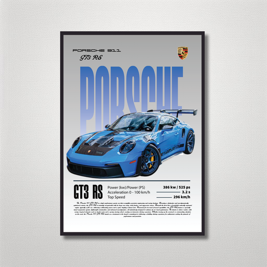 PORSCHE GT3 RS BLUE