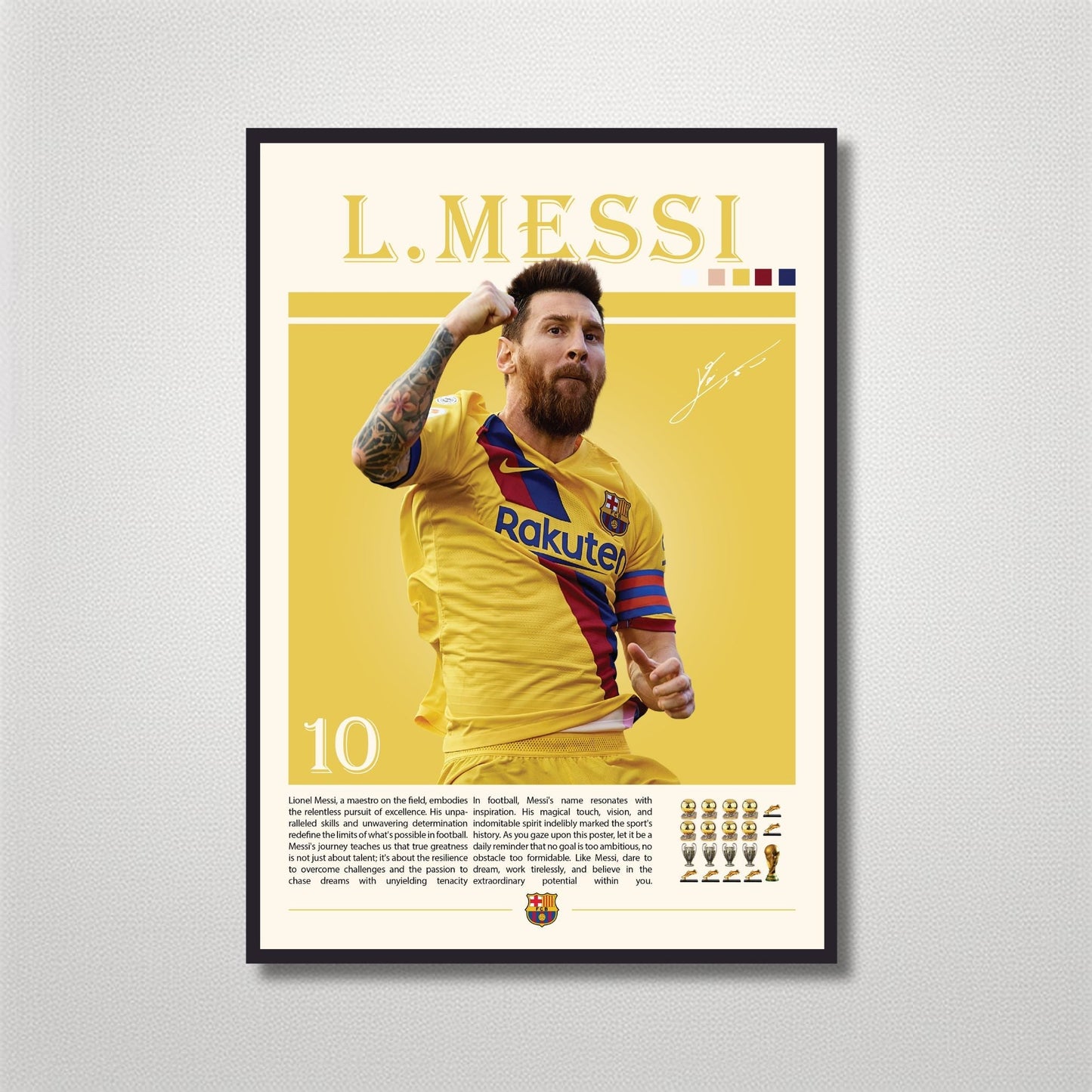 Messi Barca Yellow